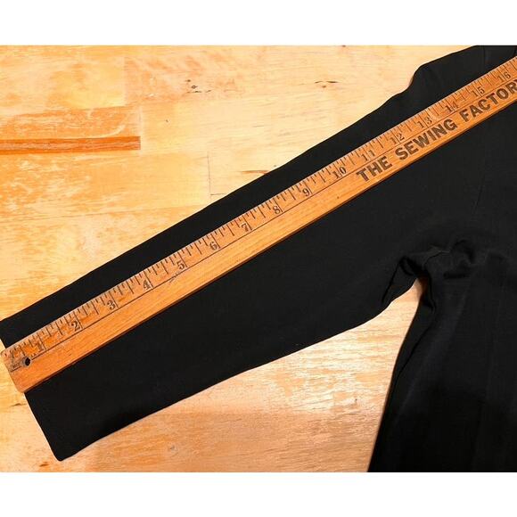 Eileen Fisher Silk Scoop Neck 3/4 Sleeve Tee Shirt Dress SZ XS Black Ballet - Picture 11 of 11